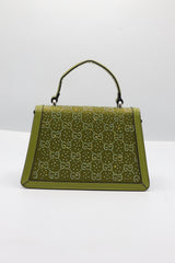Gucci Dionysus Top Handle Bag | Green Crystal GG