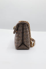 Kurt Geiger Kensington Crystal Bag | Iridescent Multi & Brass
