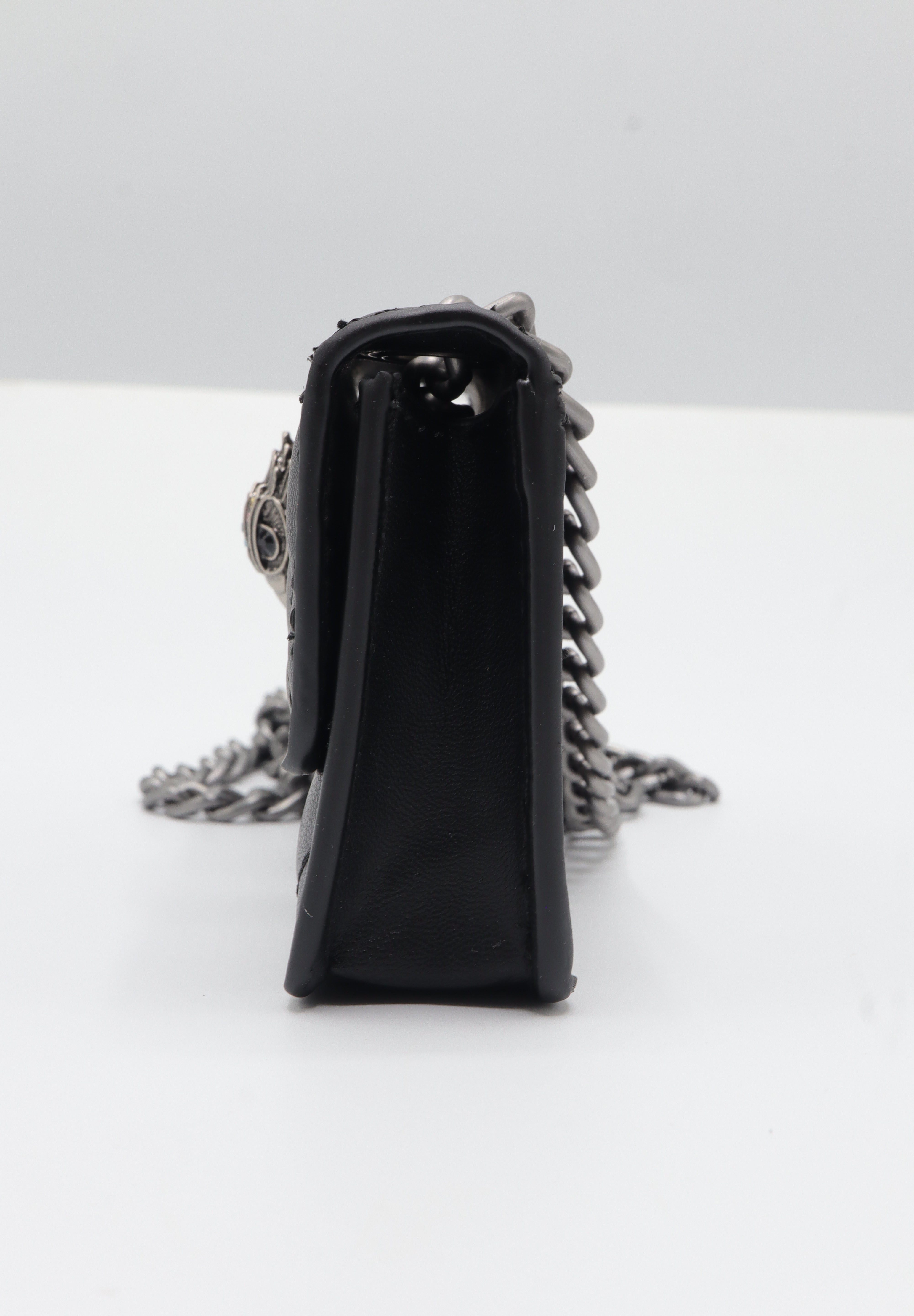 Kurt Geiger Micro Kensington Bag | Black Quilted Leather