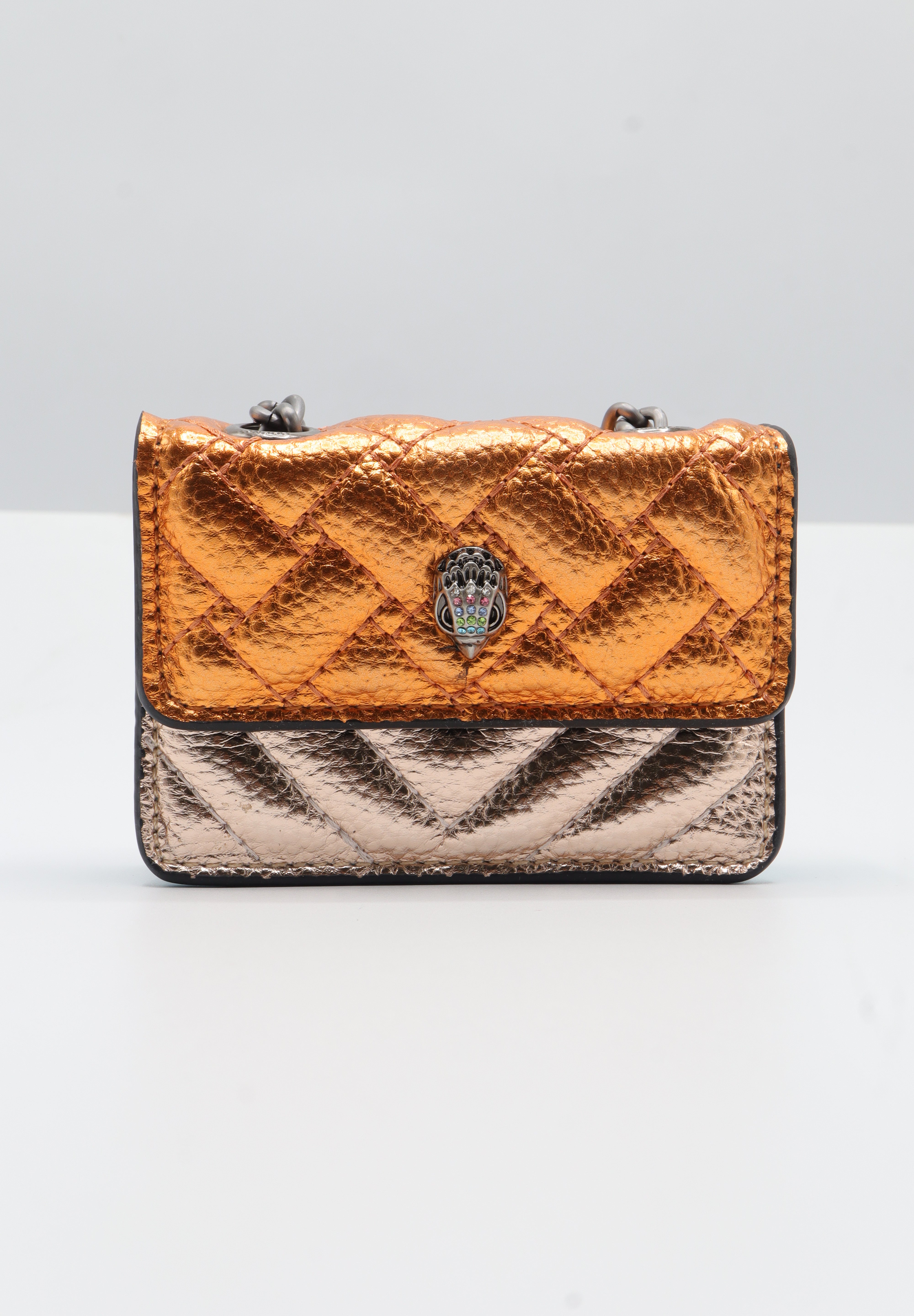 Kurt Geiger Micro Kensington Bag | Metallic Bronze & Champagne