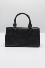 Charles & Keith City Tote | Classic Black & Gold