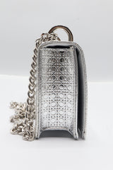 Christian Dior Diorama Bag | Metallic Silver Micro-Cannage