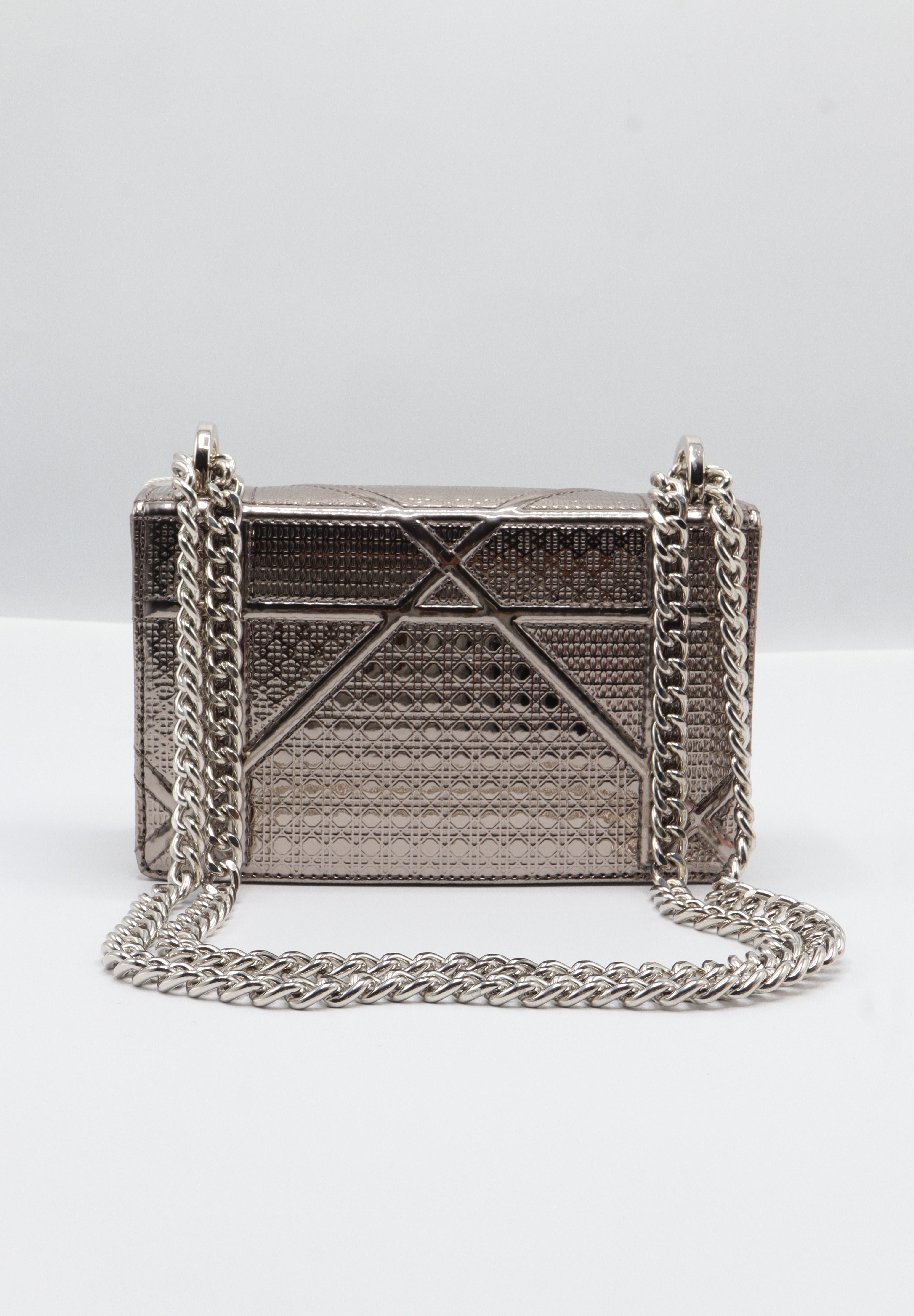 Christian Dior Diorama Bag | Metallic Bronze Micro-Cannag