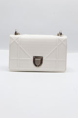 Christian Dior Diorama Bag | White Micro-Cannage