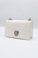 Christian Dior Diorama Bag | White Micro-Cannage