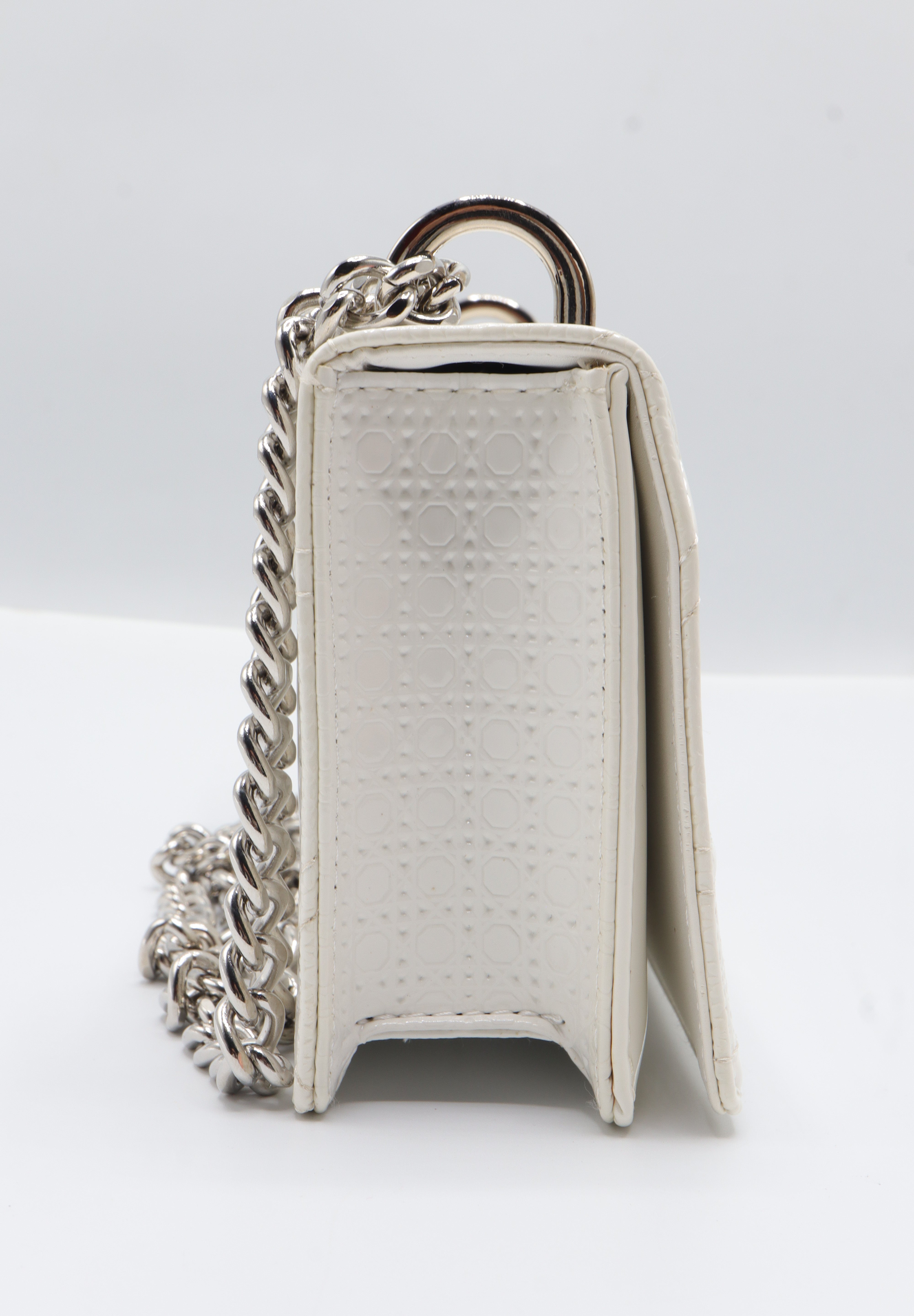 Christian Dior Diorama Bag | White Micro-Cannage