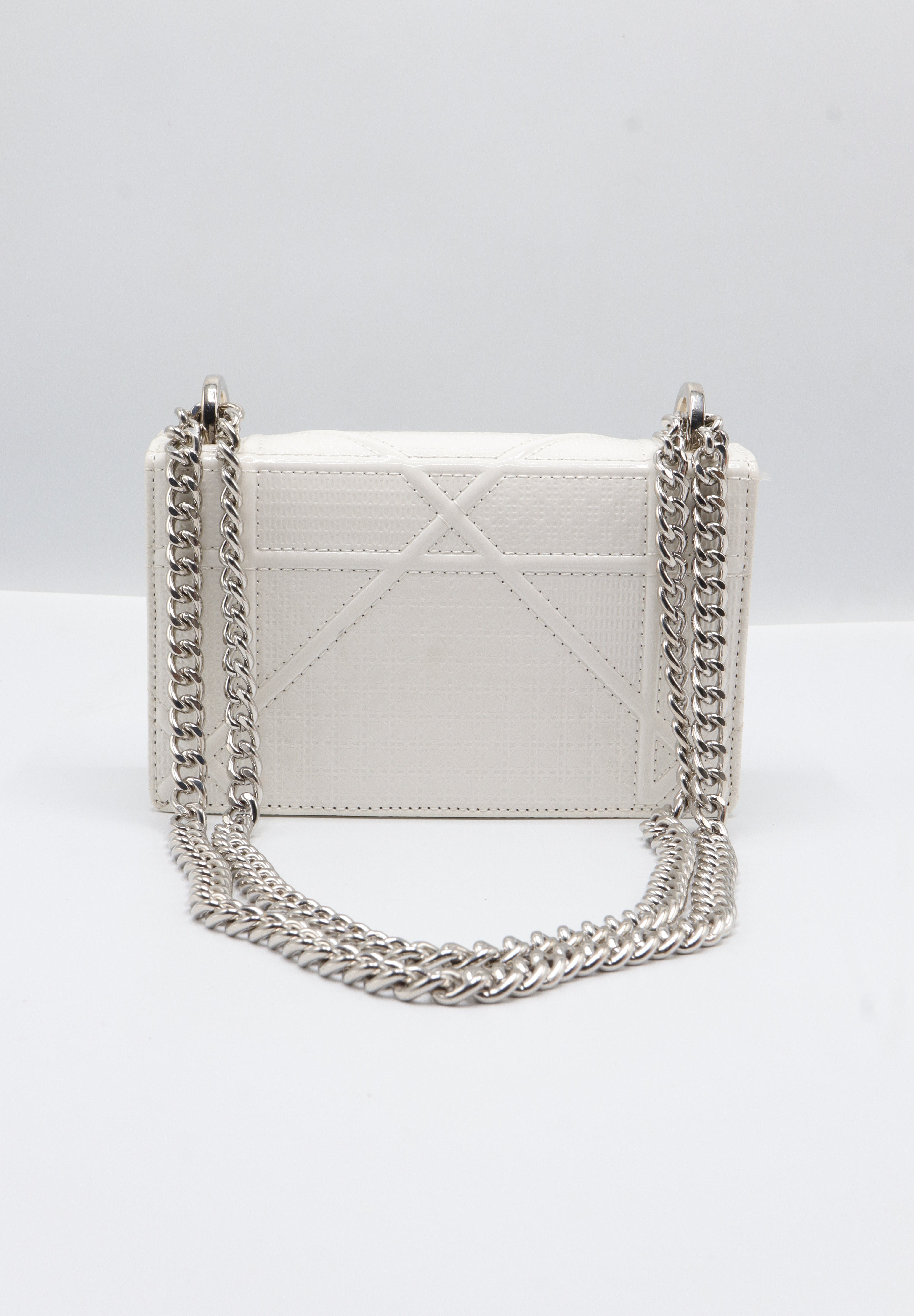 Christian Dior Diorama Bag | White Micro-Cannage