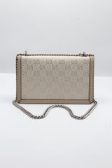 Gucci Dionysus Crystal GG Bag | Neutral Taupe Leather