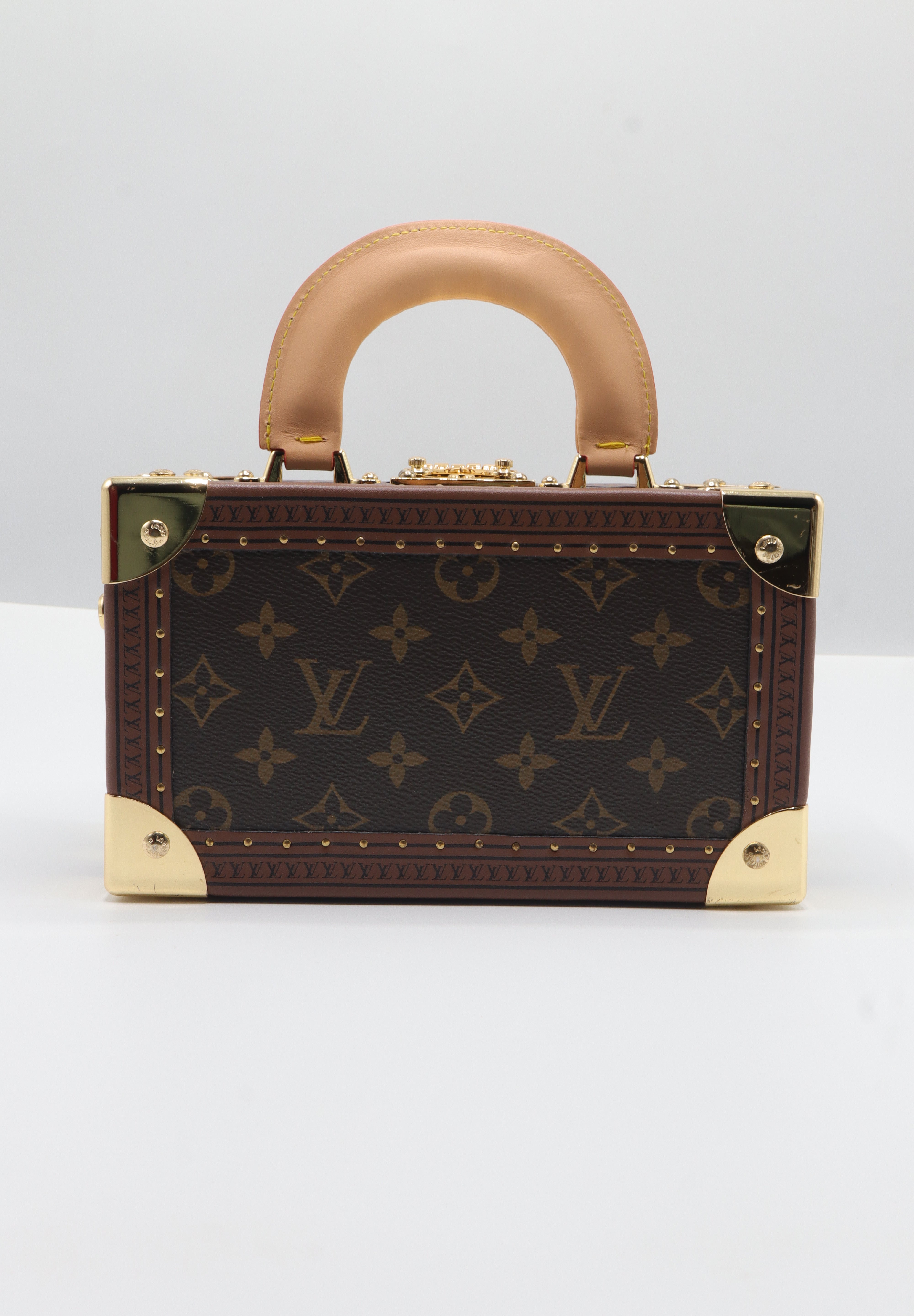 Louis Vuitton Monogram Trunk Bag | Vachetta Handle & Gold