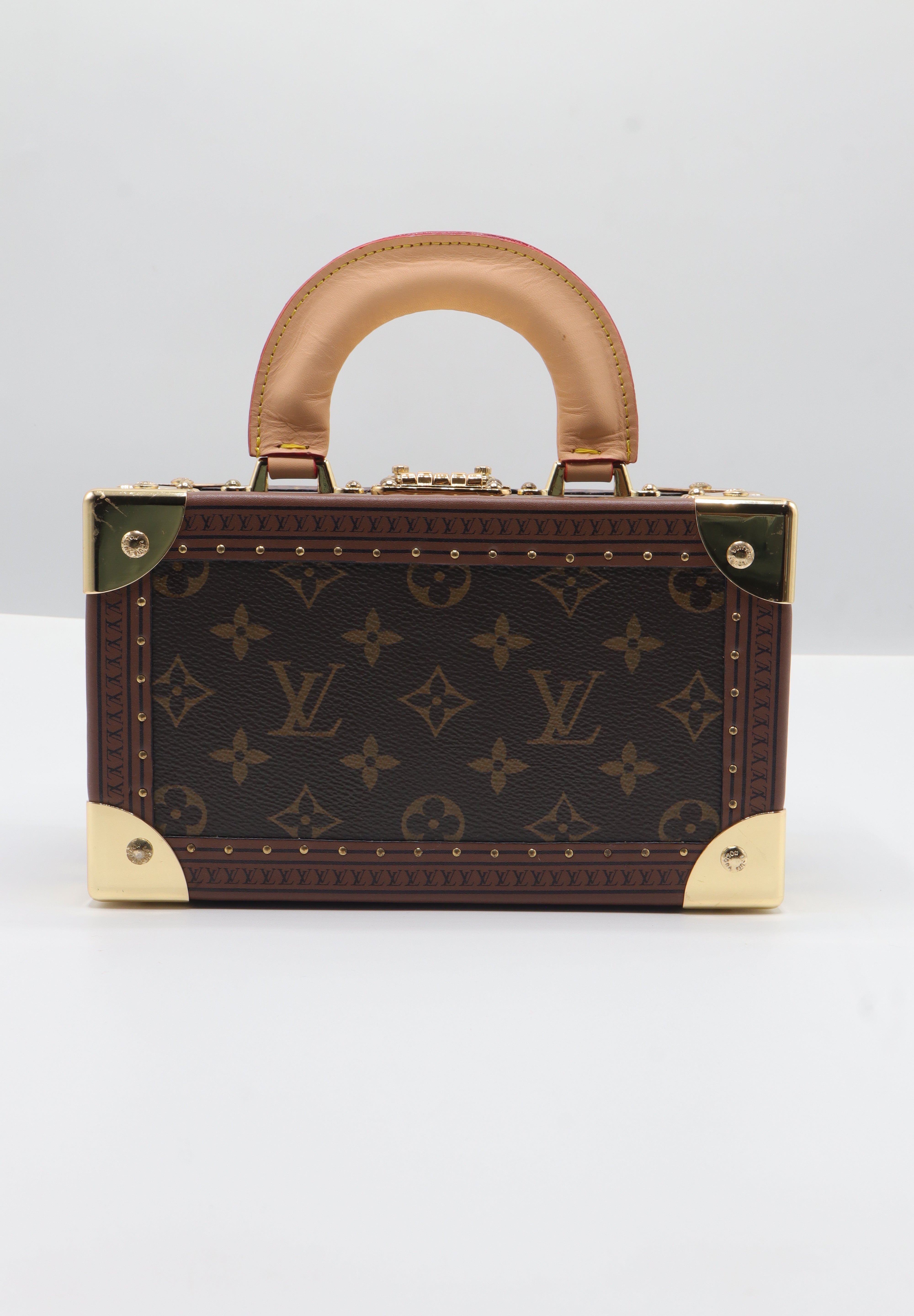 Louis Vuitton Monogram Trunk Bag | Vachetta Handle & Gold