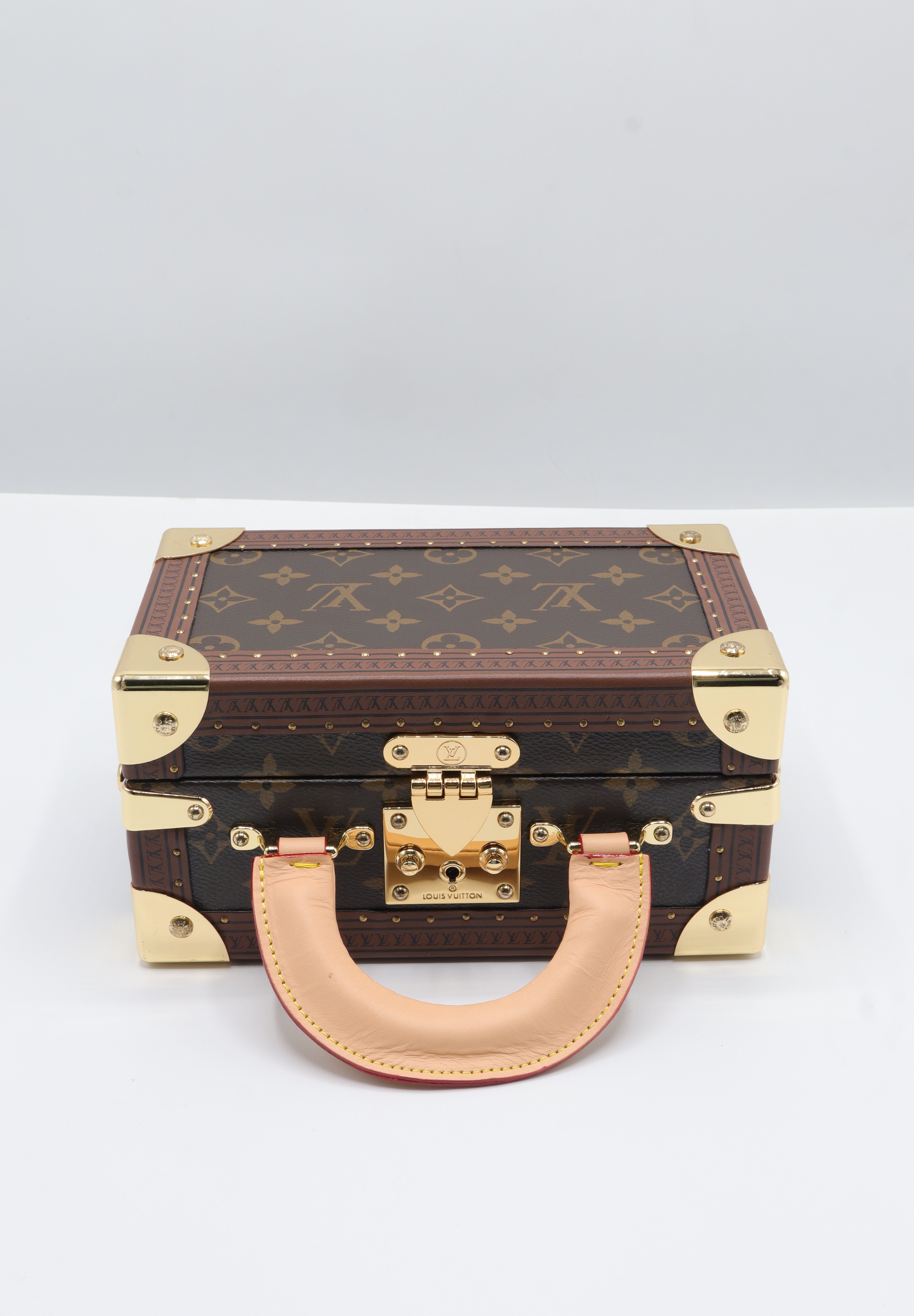 Louis Vuitton Monogram Trunk Bag | Vachetta Handle & Gold