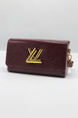 Louis Vuitton Twist Chain Wallet | Burgundy Epi Leather