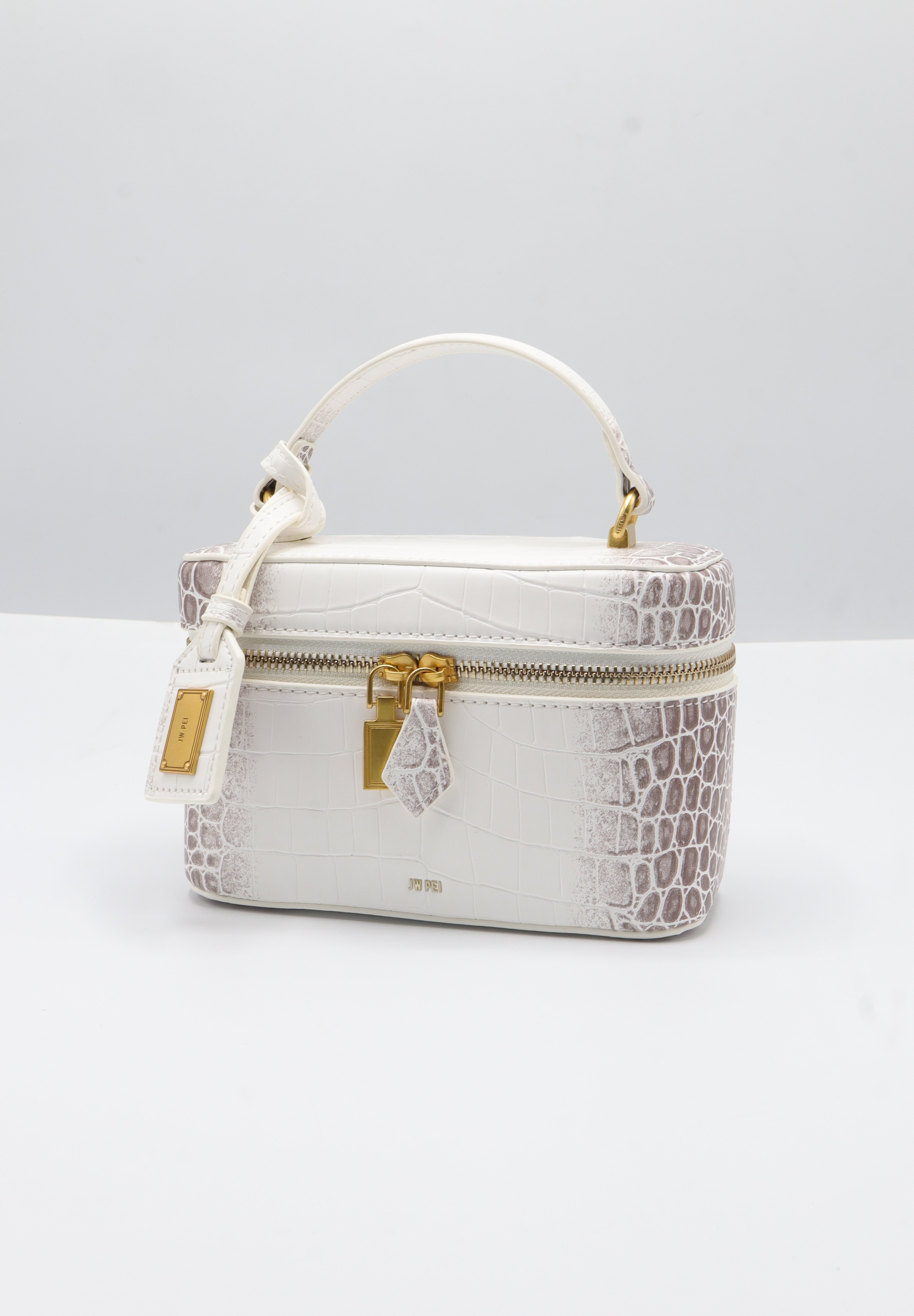 JW PEI Joy Vanity Bag | Himalaya Croc-Embossed Vegan Leather