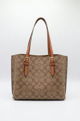 Coach Mollie Tote 25 in Signature Canvas | Khaki Saddle