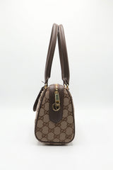 Gucci Horsebit 1955 Mini Boston Bag | GG Canvas & Web Stripe