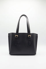 Coach Mollie Tote 25 in Black Crossgrain Leather