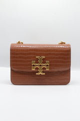 Tory Burch Eleanor Bag | Cognac Croc Leather & Gold Double T