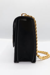 Tory Burch Eleanor Bag | Black Croc Leather & Gold Double T