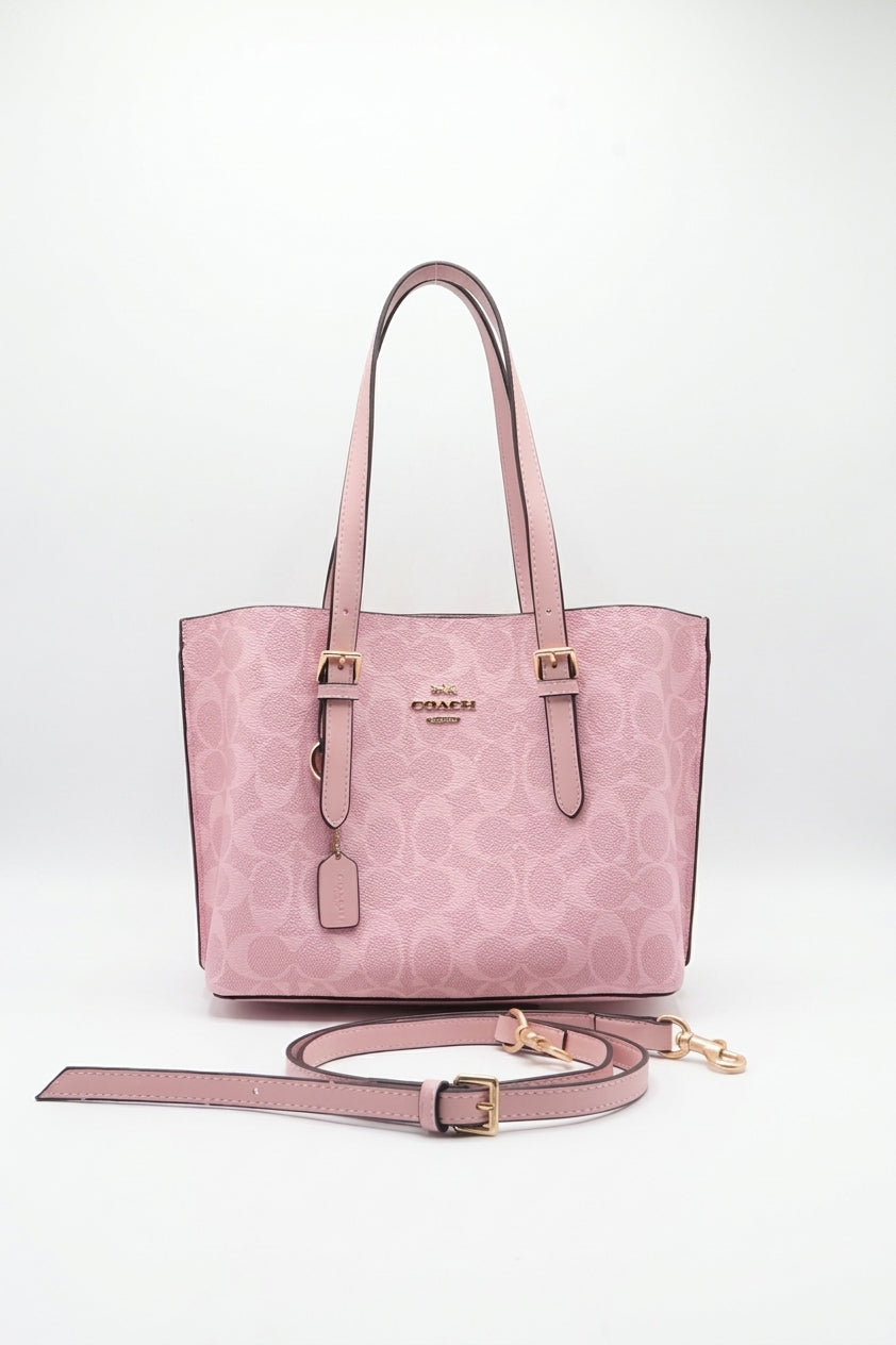Coach Mollie Tote 25 in Signature Canvas | Powder Pink