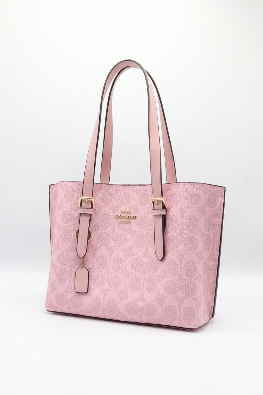 Coach Mollie Tote 25 in Signature Canvas | Powder Pink
