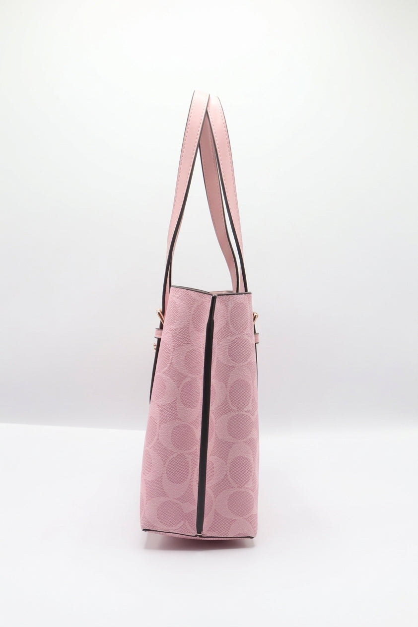 Coach Mollie Tote 25 in Signature Canvas | Powder Pink