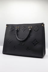 Louis Vuitton Onthego MM Tote | Black Monogram Empreinte