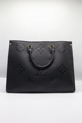 Louis Vuitton Onthego MM Tote | Black Monogram Empreinte