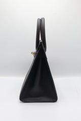 Hermès Birkin 25 Bag & Pouch Set | Black Epsom Leather & Gold
