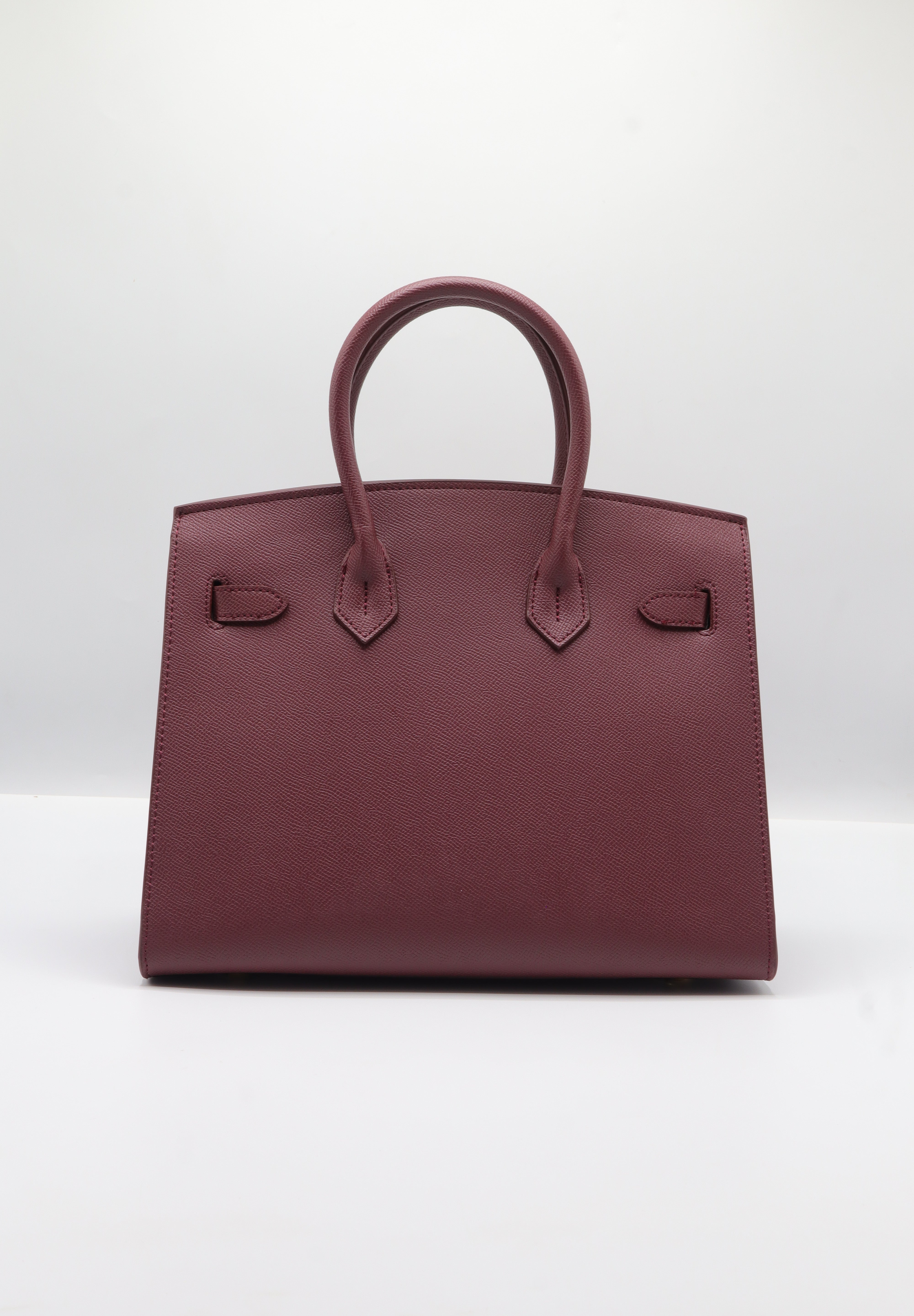 Hermès Birkin 25 Bag & Pouch Set | Burgundy Epsom Leather & Gold