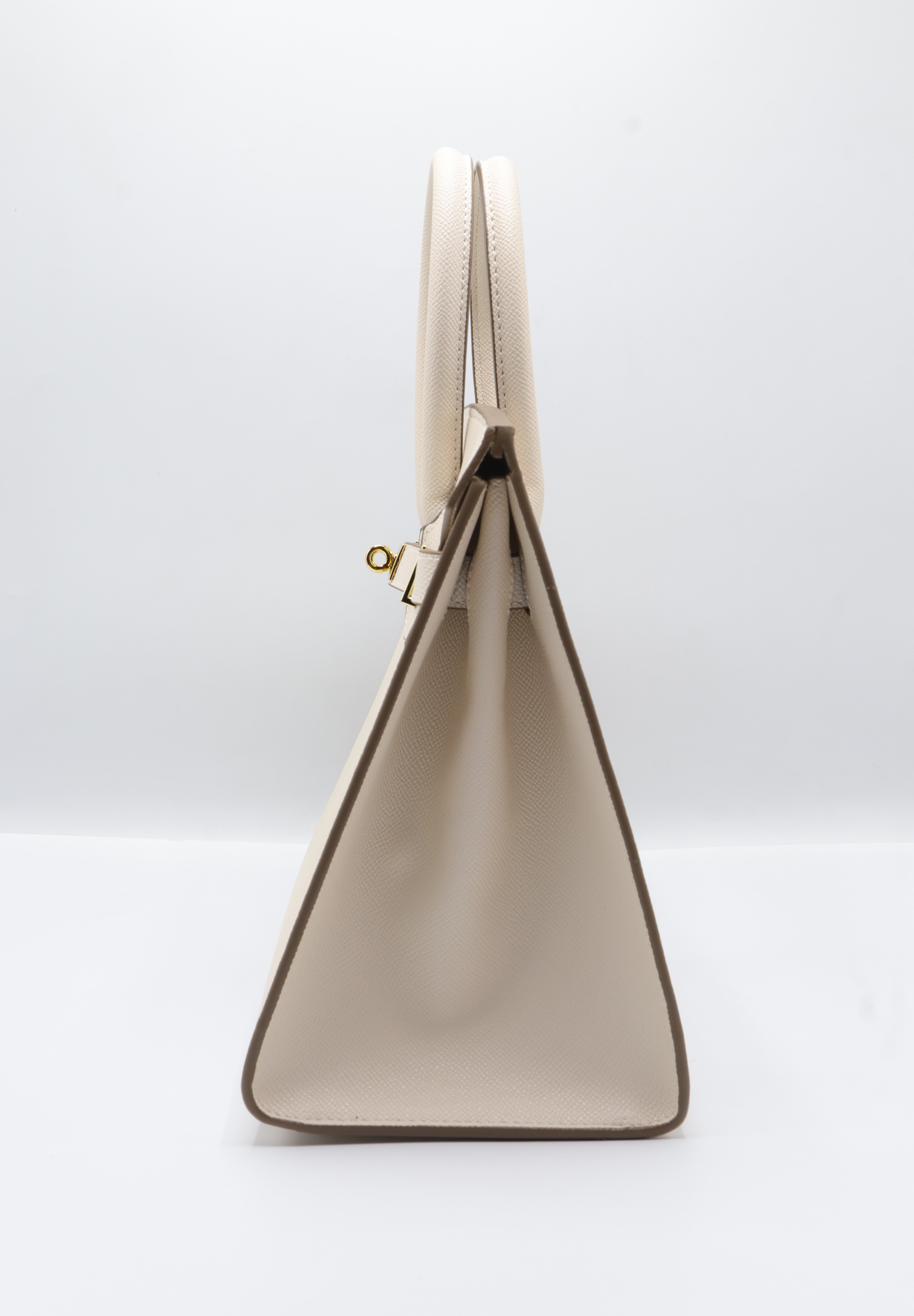 Hermès Birkin 25 Bag & Pouch Set | Craie White Epsom Leather & Gold
