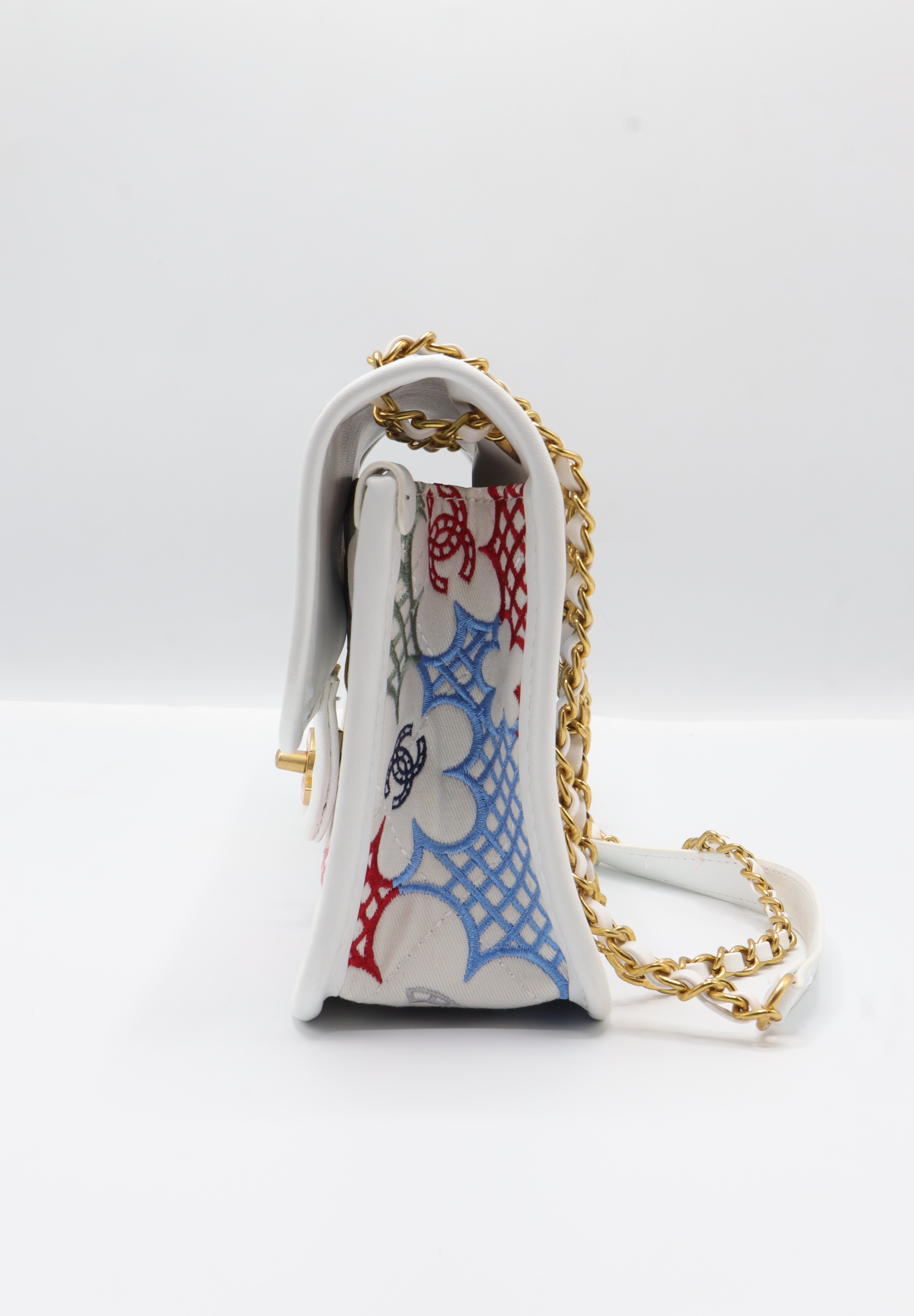 Chanel Classic Flap Bag | Multicolor Floral & CC Print