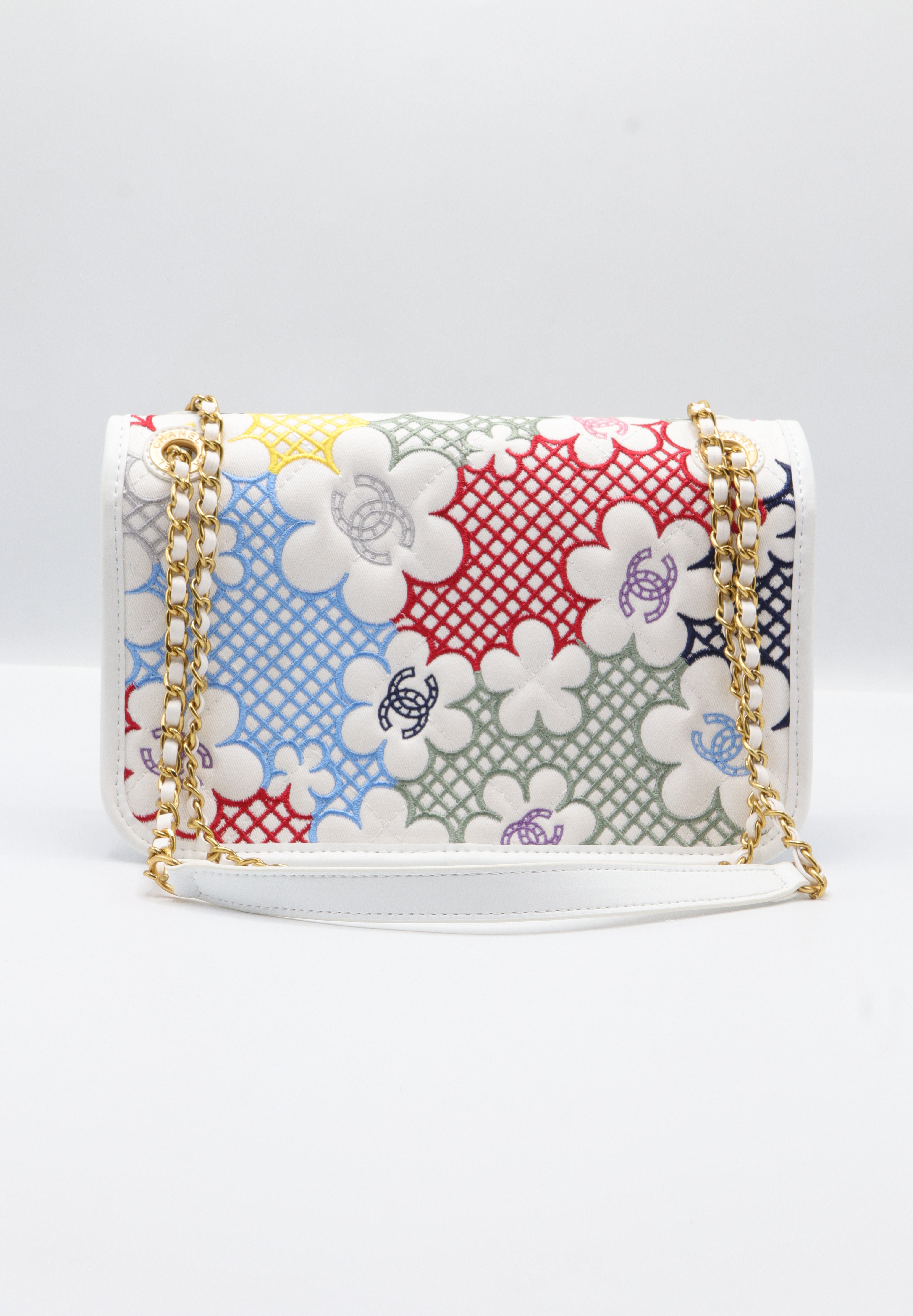 Chanel Classic Flap Bag | Multicolor Floral & CC Print