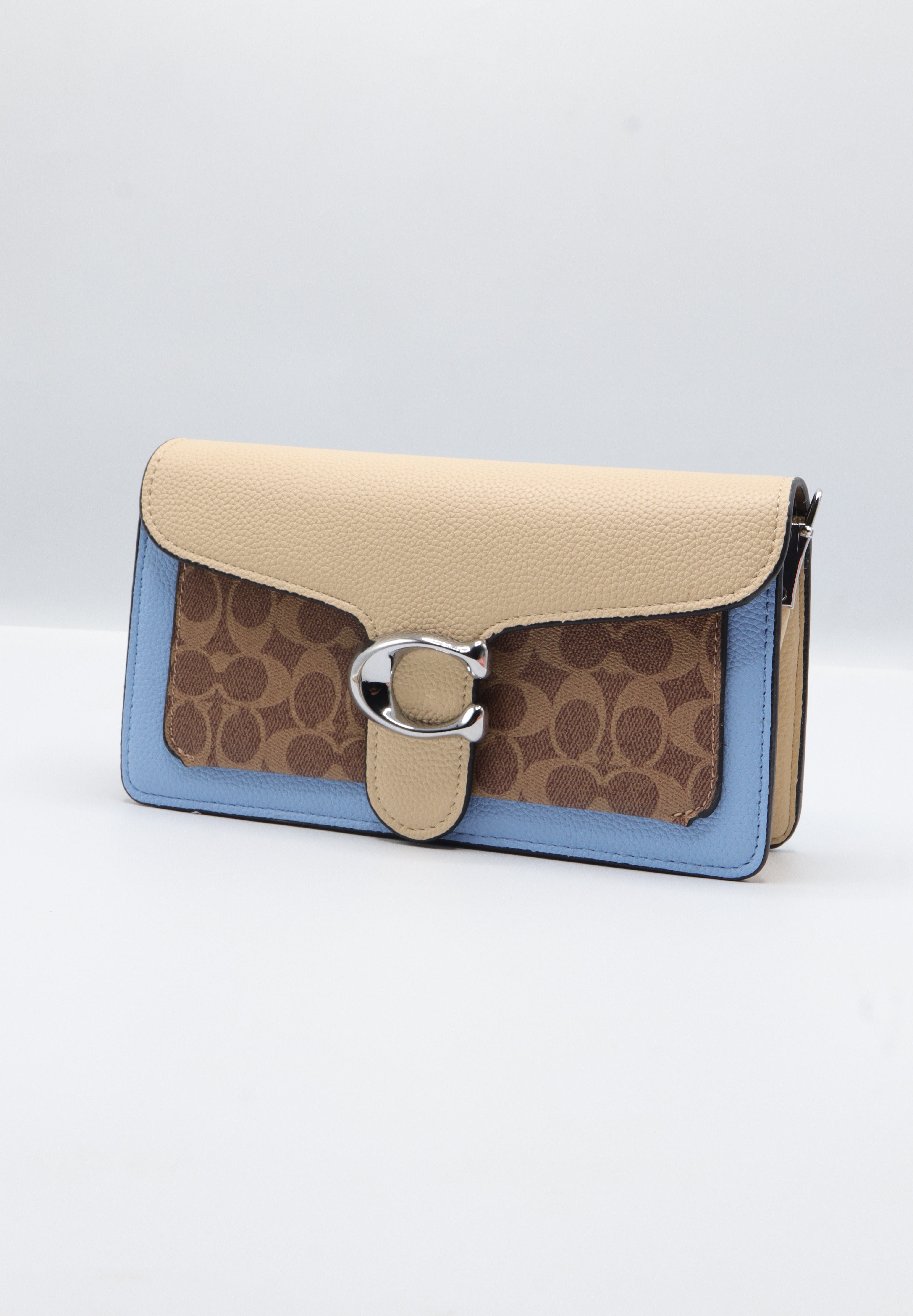 Coach Tabby Crossbody Bag | Blue & Beige Colorblock Canvas