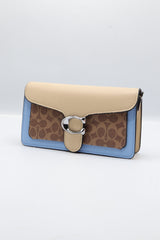 Coach Tabby Crossbody Bag | Blue & Beige Colorblock Canvas