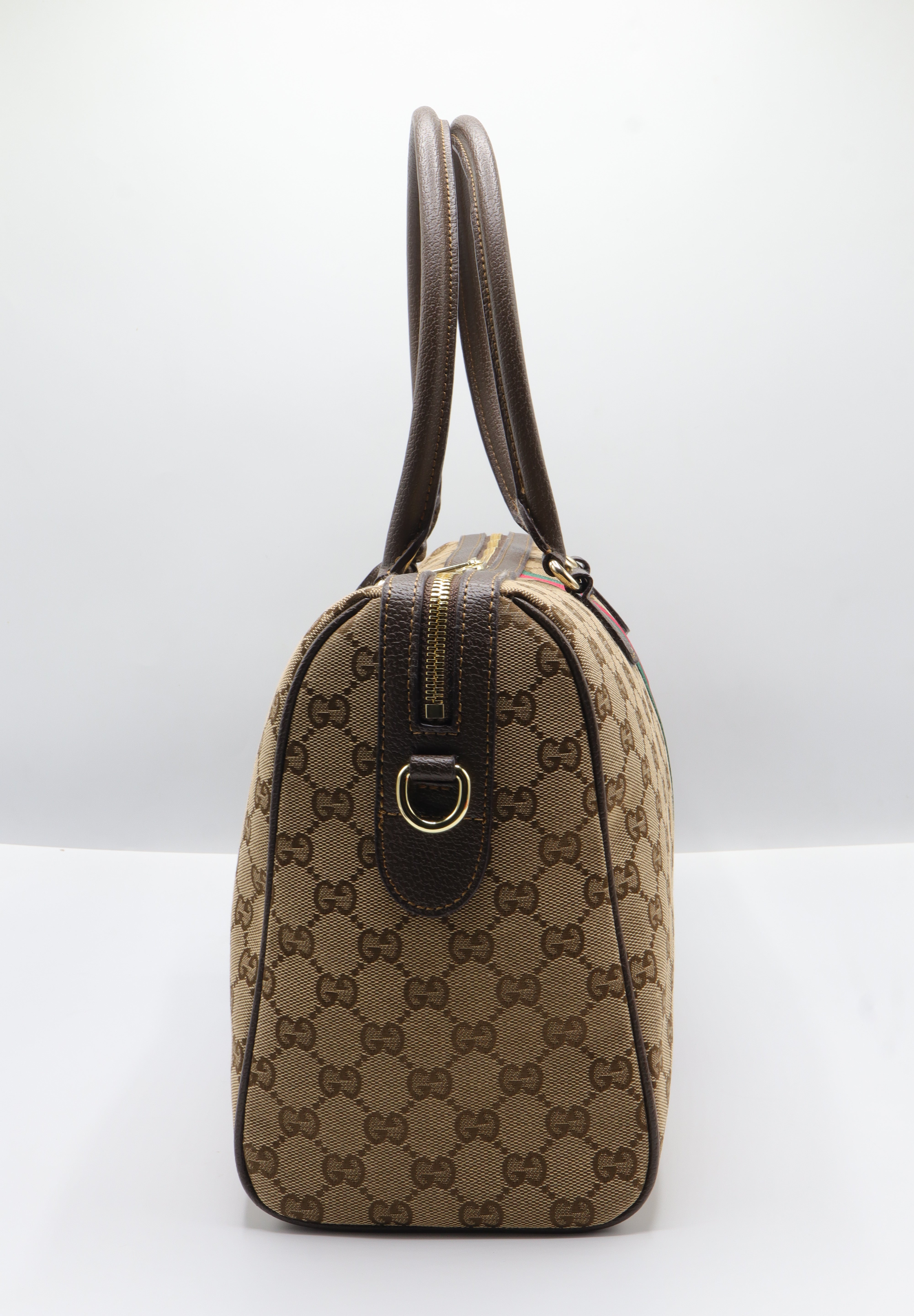 Gucci 1955 Horsebit Boston Bag | GG Supreme Canvas & Web
