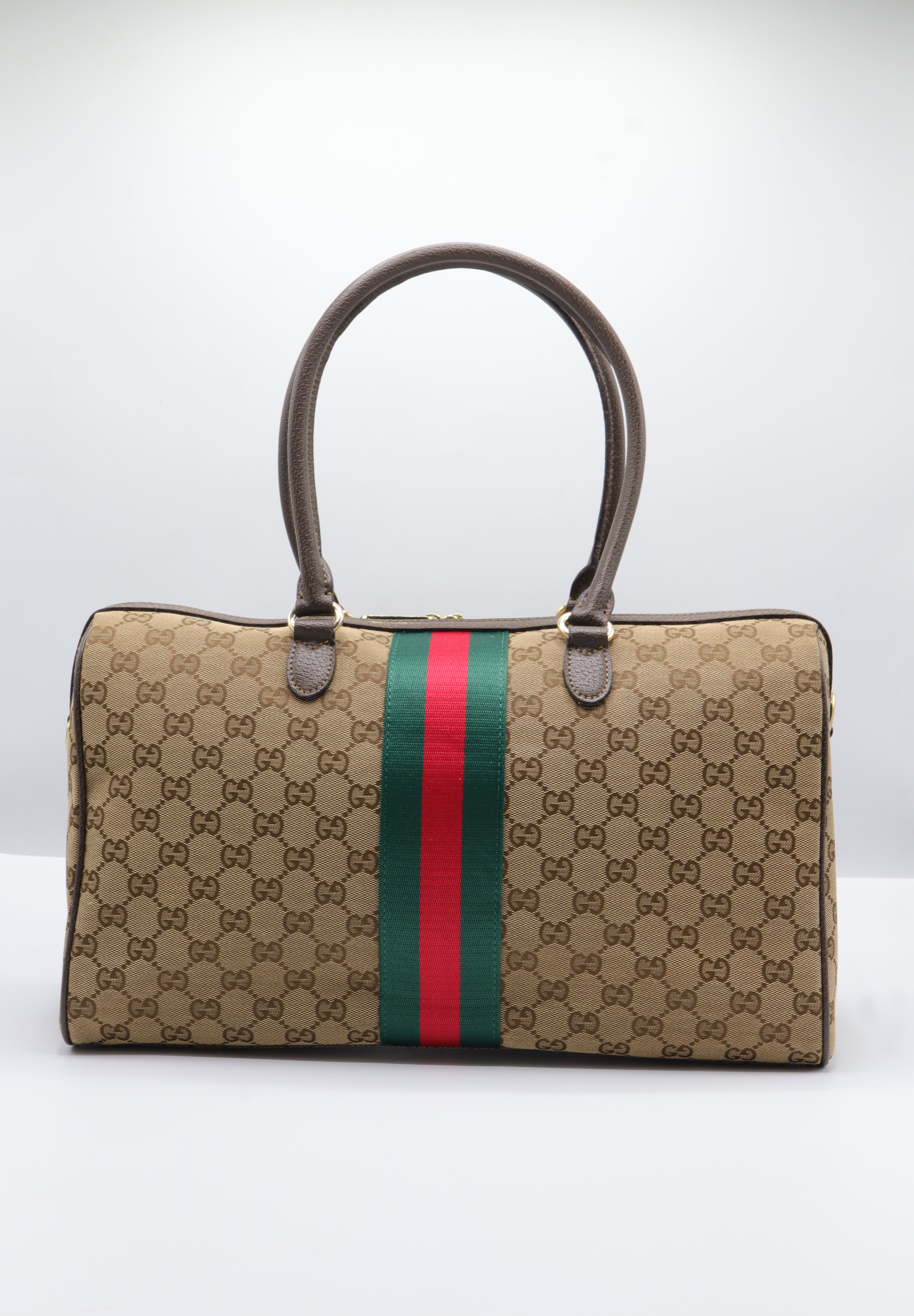 Gucci 1955 Horsebit Boston Bag | GG Supreme Canvas & Web