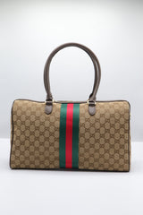 Gucci 1955 Horsebit Boston Bag | GG Supreme Canvas & Web