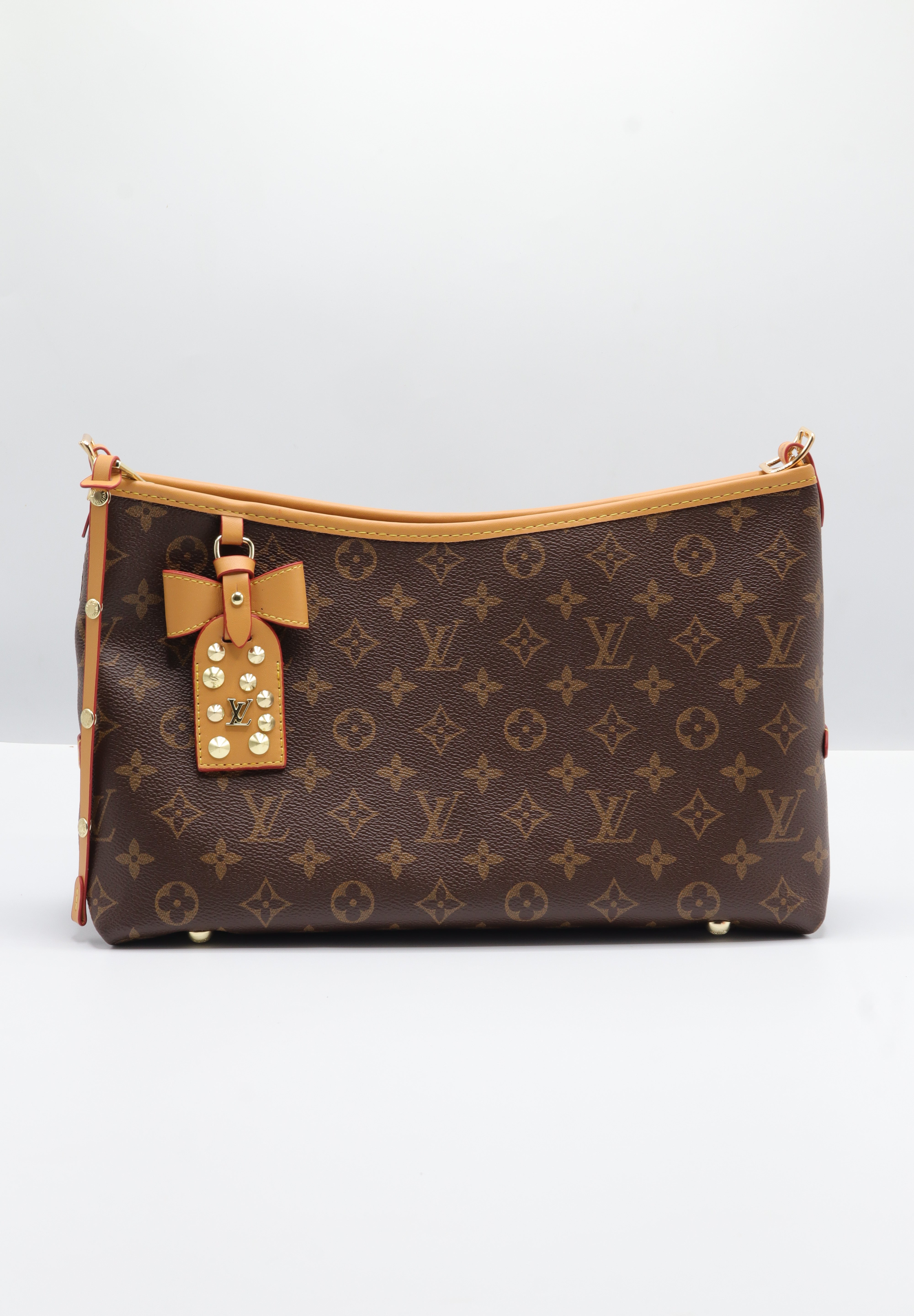 Louis Vuitton Hobo Bag | Monogram Canvas & Vachetta Bow Charm