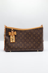 Louis Vuitton Hobo Bag | Monogram Canvas & Vachetta Bow Charm