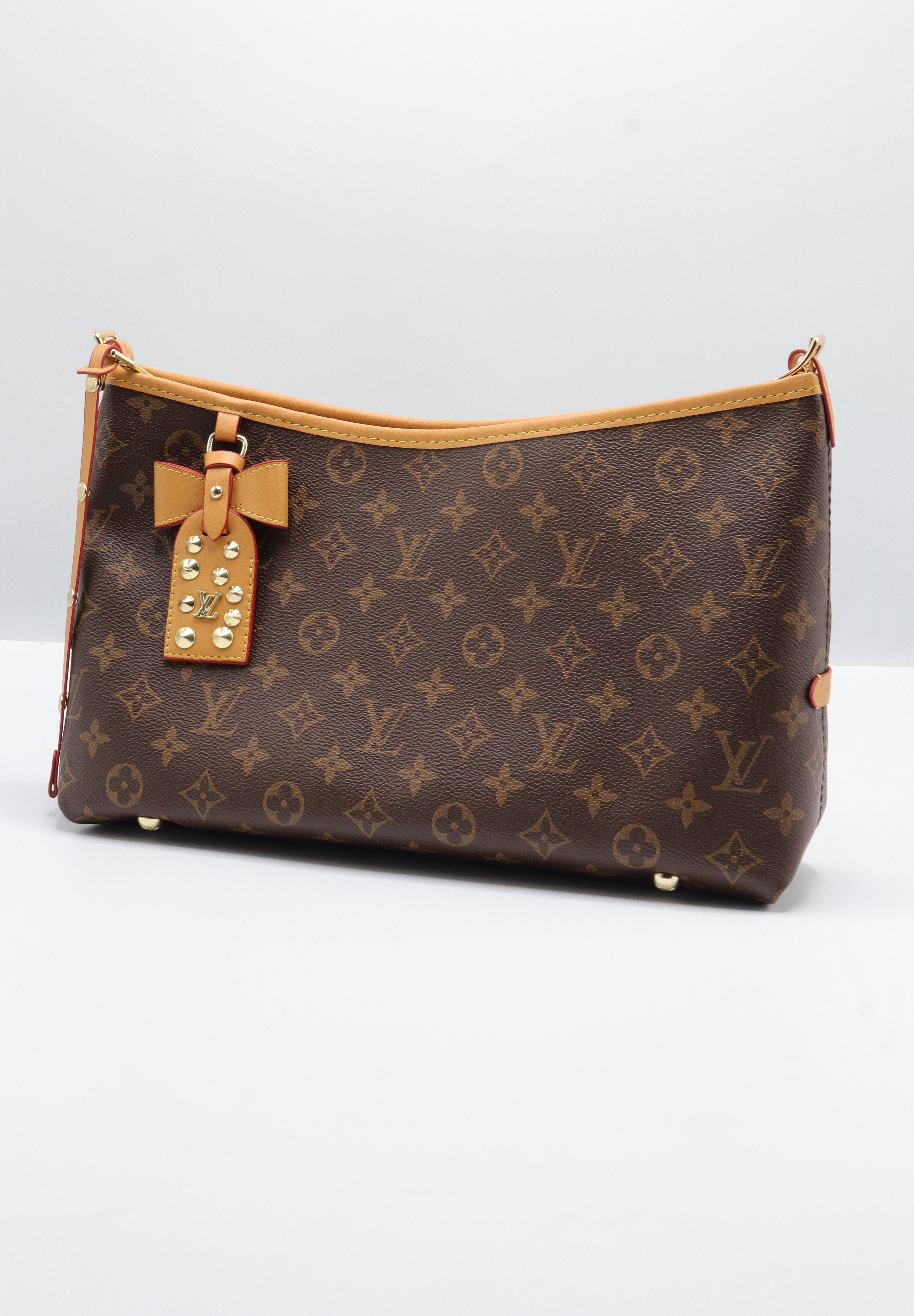 Louis Vuitton Hobo Bag | Monogram Canvas & Vachetta Bow Charm