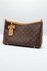 Louis Vuitton Hobo Bag | Monogram Canvas & Vachetta Bow Charm