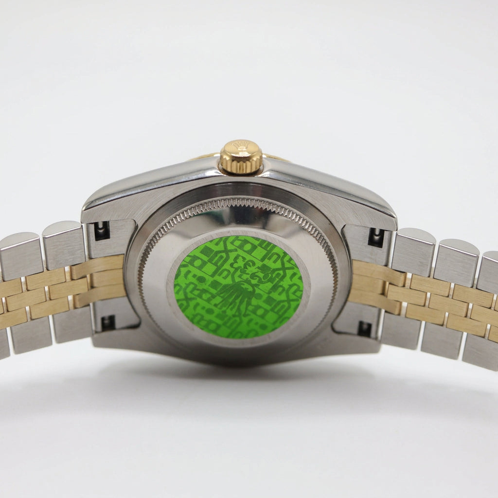 Rolex Style Datejust Two-Tone Jubilee Watch – Men's Gold & Steel Motif Dial Watch
