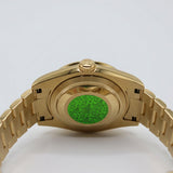 Rolex Style Diamond President Day-Date Watch – Men's 18k Gold Full Pavé Timepiece