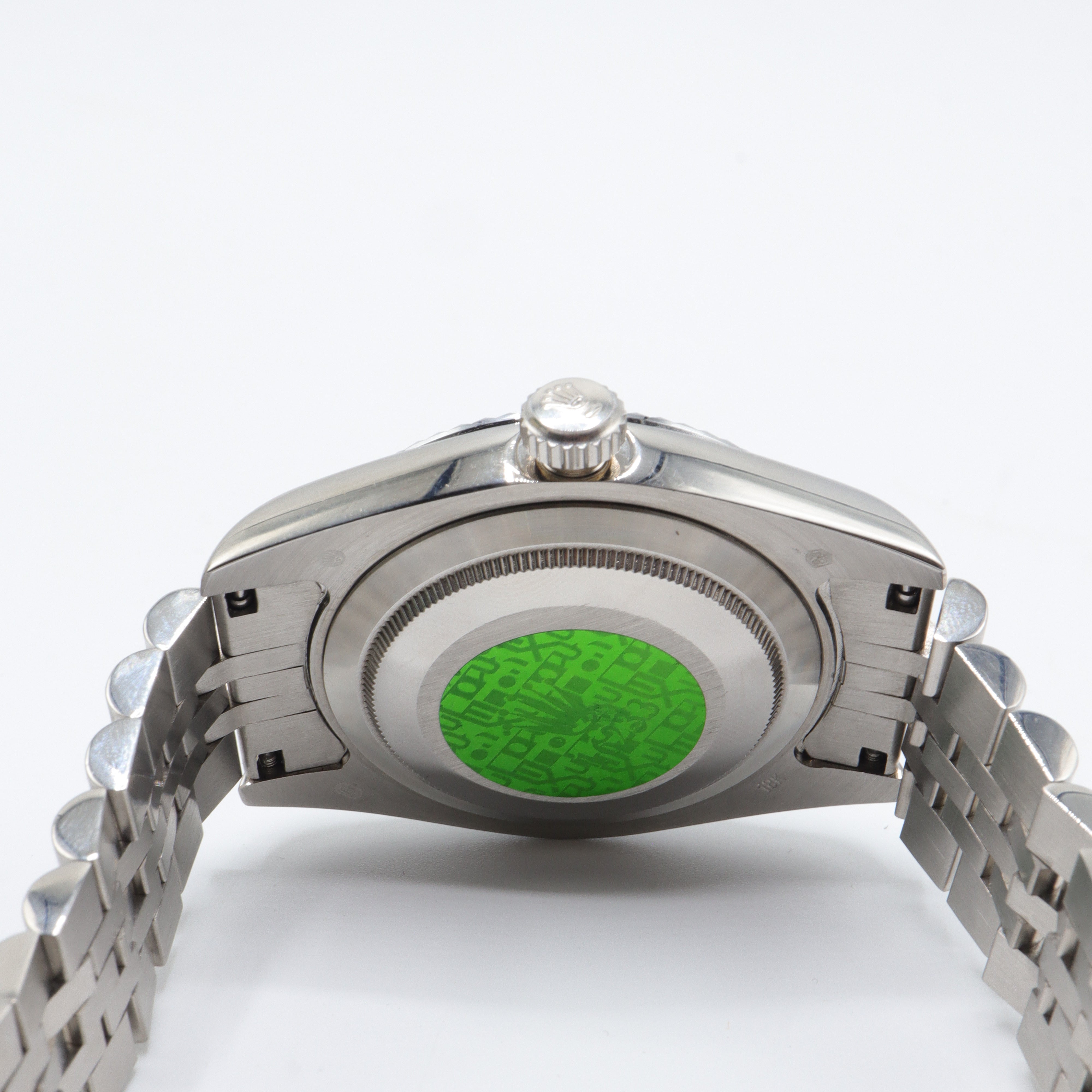 Rolex Style Datejust Jubilee Watch – Men's Steel & Green Sunburst Dial Watch