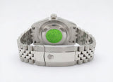 Rolex Style Datejust Jubilee Watch – Men's Steel & Green Sunburst Dial Watch