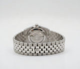Rolex Style Land-Dweller Jubilee Watch – Men's Steel & Silver Honeycomb Dial Watch