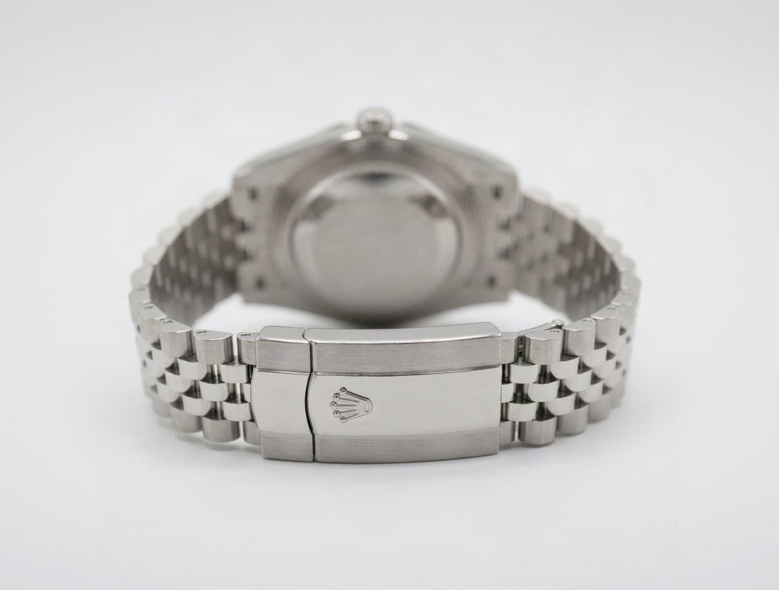 Rolex Style Datejust Jubilee Watch – Men's Steel & Blue Sunburst Dial Watch