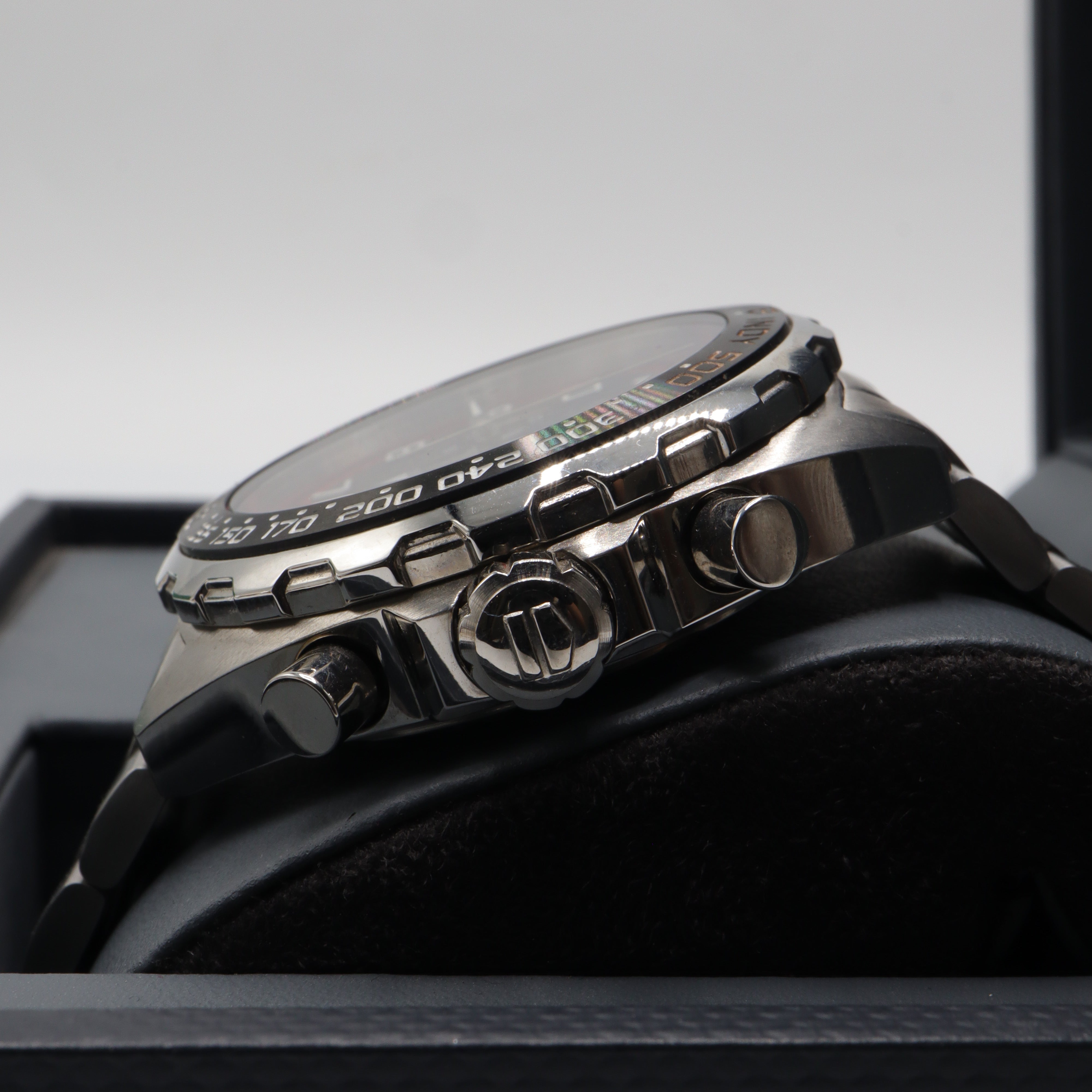 TAG Heuer Formula 1 Indy 500 Chronograph Watch – Men's Black Stainless Steel Sports Watch