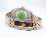 Rolex Style Datejust Two-Tone Jubilee Watch – Men's Rose Gold & Silver Motif Dial Watch