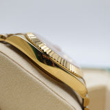 Rolex Style President Day-Date Watch – Men's 18k Gold Orange Ombré Diamond Dial Watch